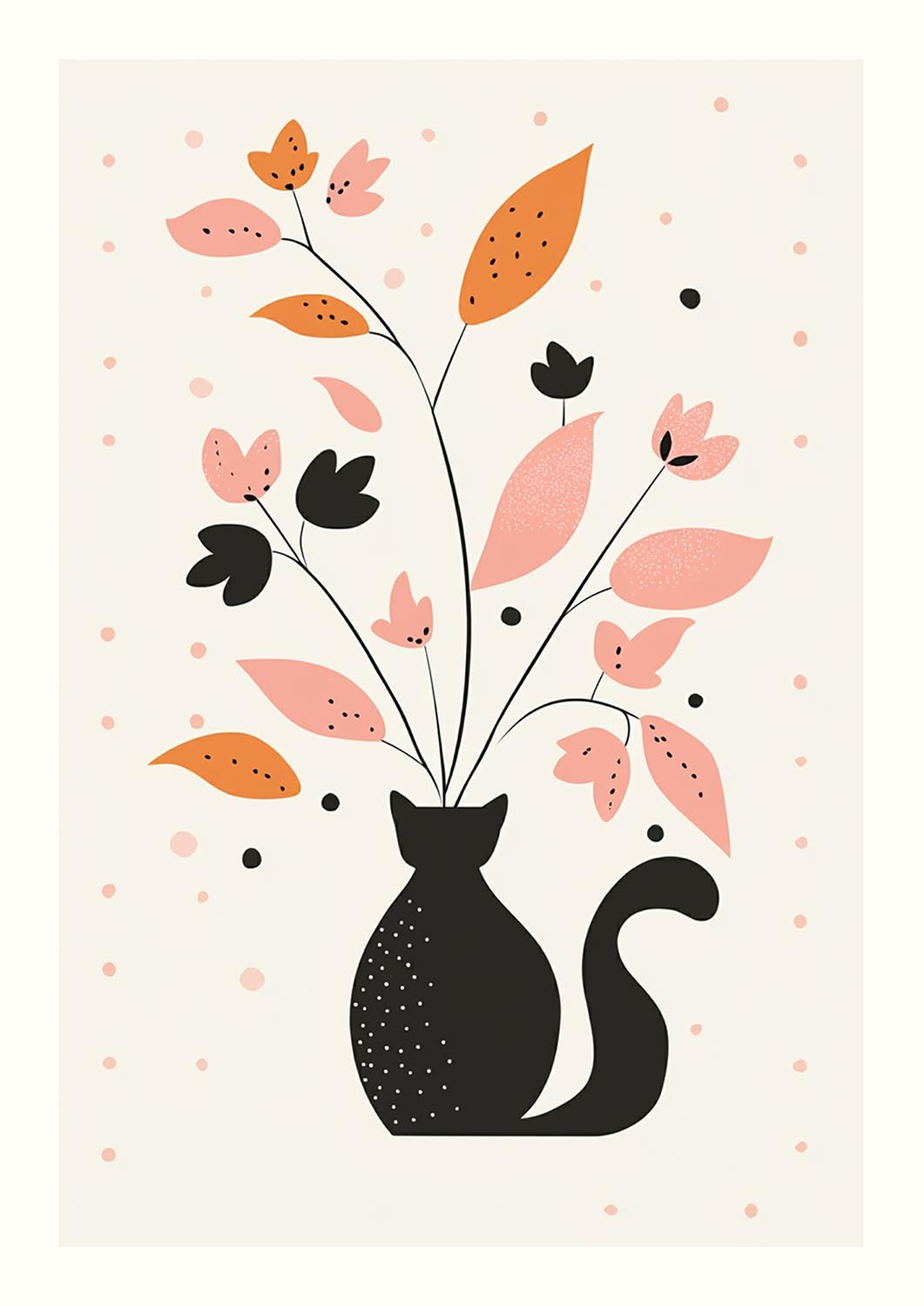 The Cat's Fall Bouquet