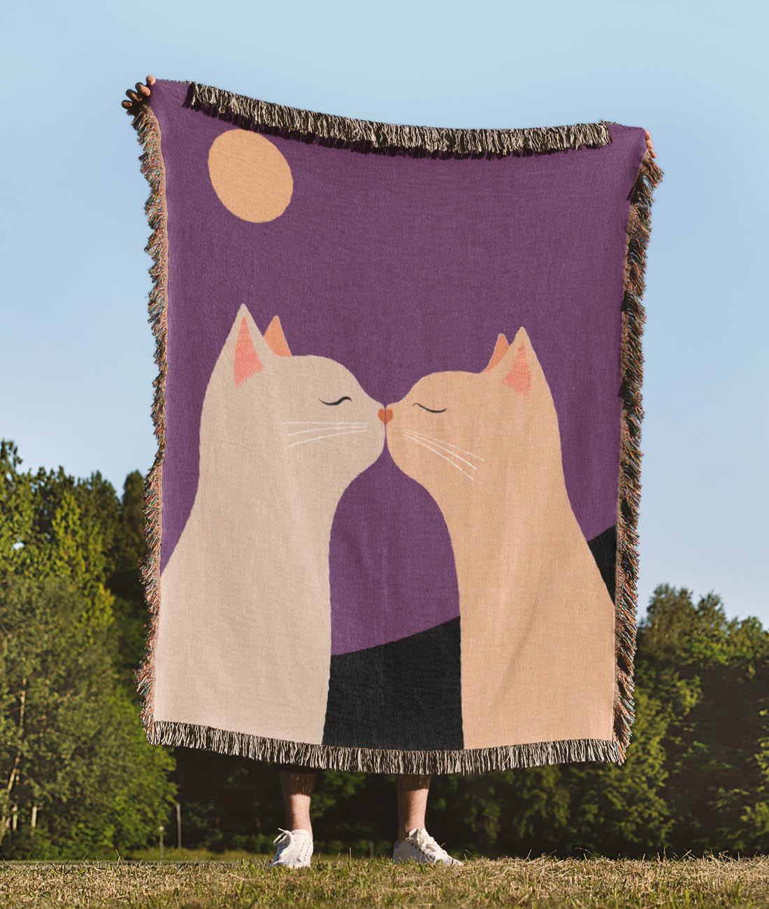 Midnight Kiss Woven Blanket